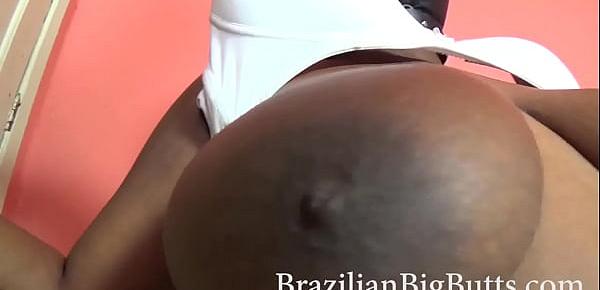  BrazilianBigButts.com busty ebony submissive latina gets rough treatment
